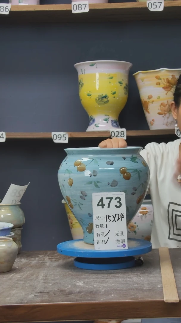 摆件景德镇花盆默认微瑕473