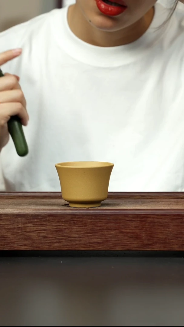 紫砂茶壶黄金段 马蹄杯