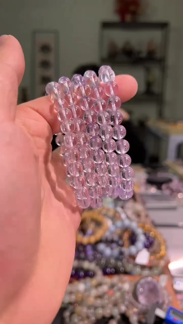【闪购商品】紫晶手串未镶嵌8mm玻利维亚紫水（多样性发其一）