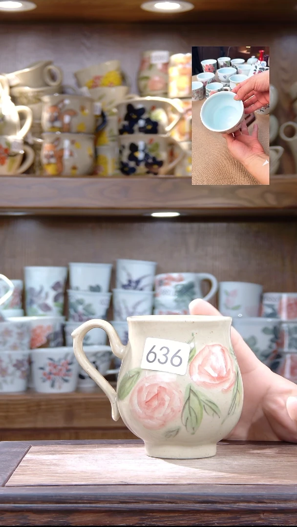 杯子景德镇手工陶瓷杯子636