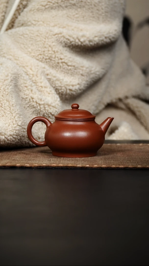 【闪购商品】紫砂茶壶罢了水平壶朱泥