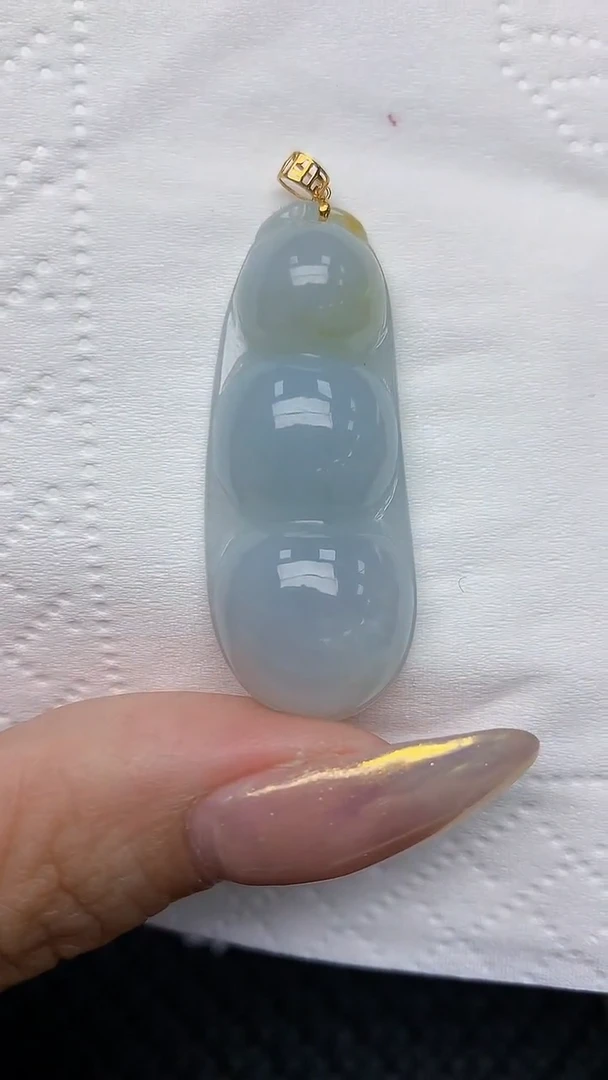 【闪购商品】翡翠颈饰18K金镶嵌天然翡翠A货