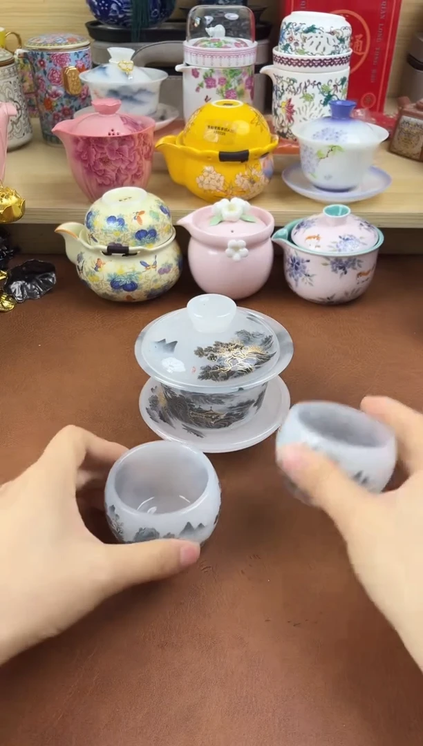 陶陶瓷茶具摆件旅行套组
