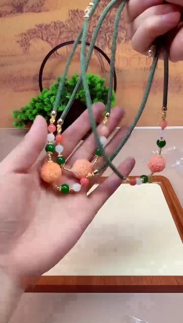 玛瑙/玉髓手链14K金镶嵌A085