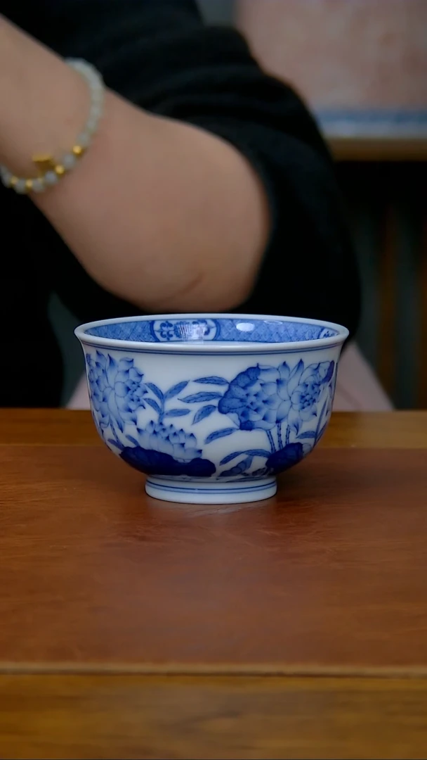 【闪购商品】陶瓷并蒂莲炉式杯（柴窑）