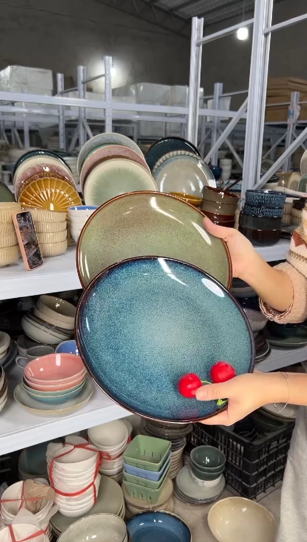 陶瓷外贸尾货瑕疵满20包邮X2大盘10.5英寸27厘米左右