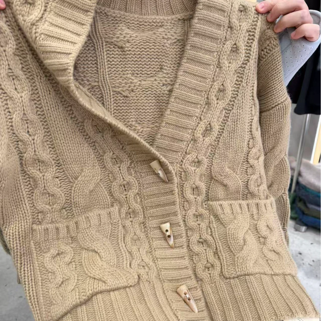 套头v领长袖纯山羊绒韩版针织百搭简约气质欧美风女士网红52602