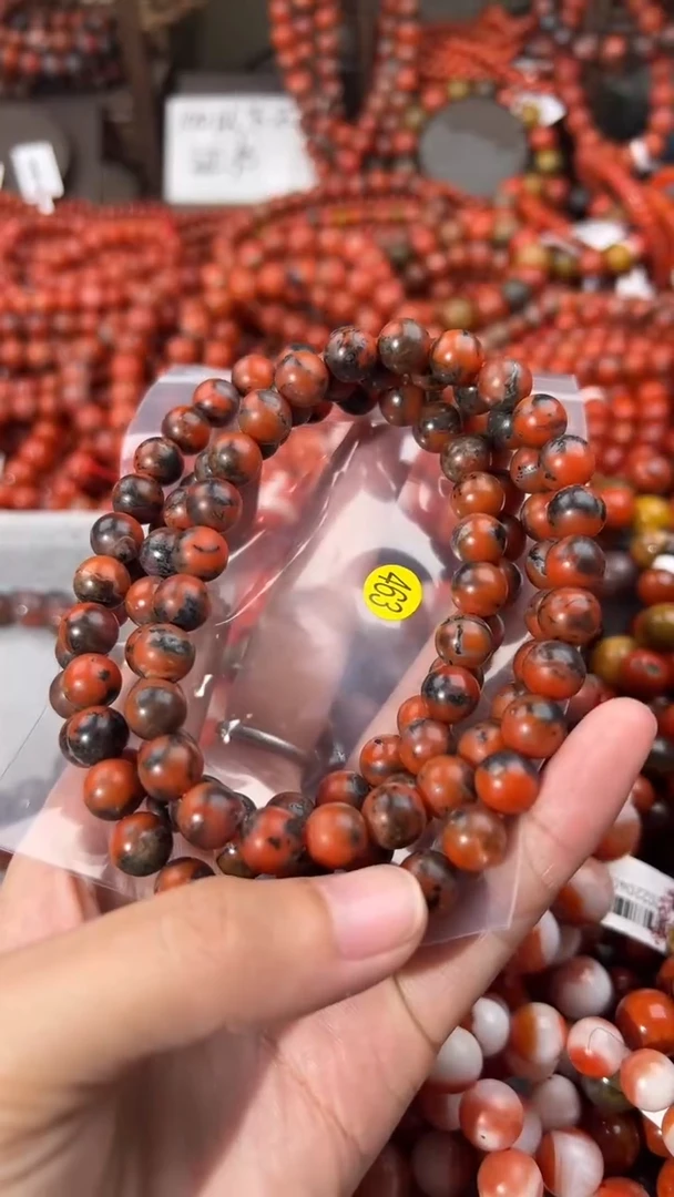 南红玛瑙手串未镶嵌善*9+