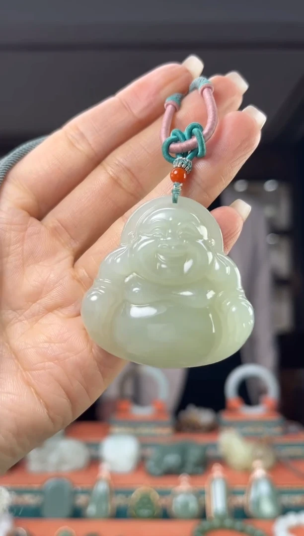 颈饰未镶嵌和田玉佩佩45mm左右