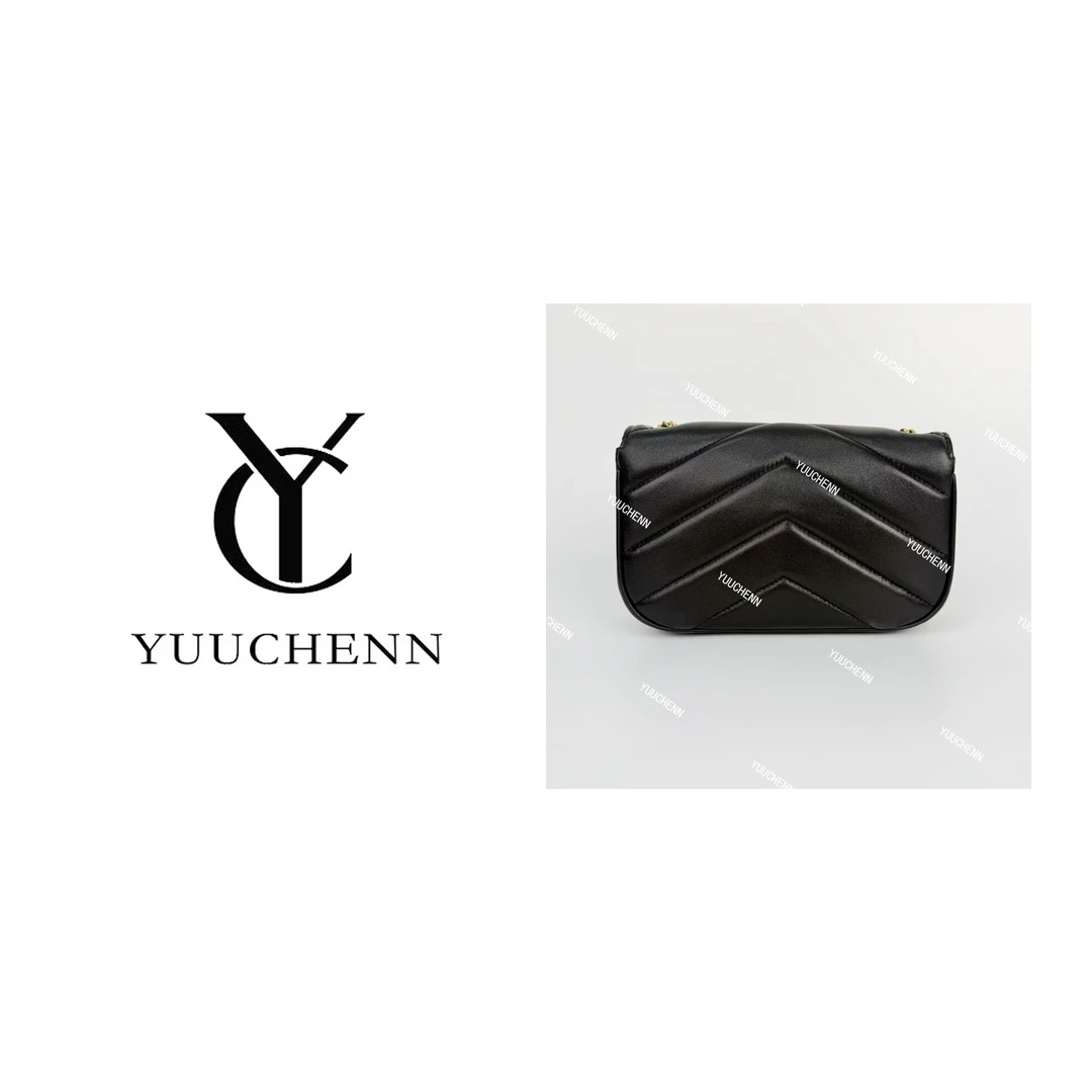 YUUCHENN/杨树林同款【LOULOU】进口羊皮20cm 黑色 HH5667