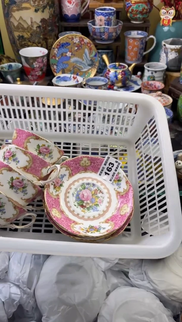 瓷片小*蛋163号六六工艺品瓷器4套