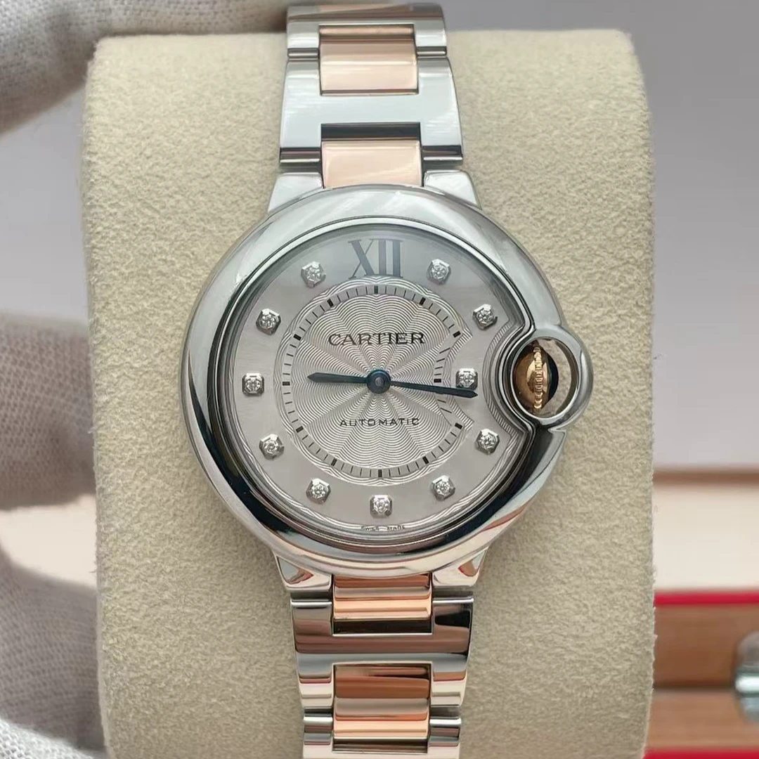 99新 Cartier/卡地亚 卡地亚蓝气球间金自动机械表径33mm