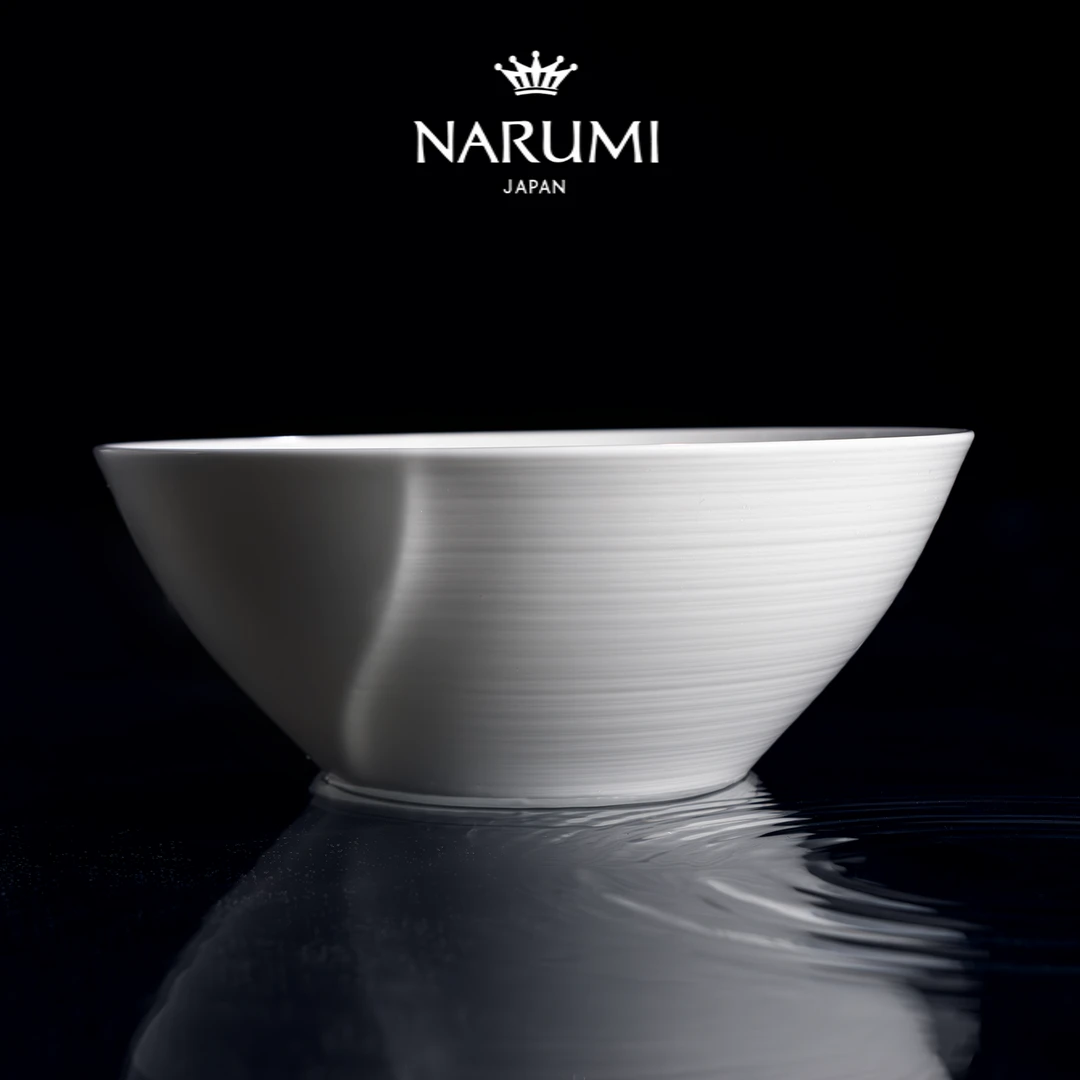 日本NARUMI 鸣海Esprit系列中餐22cm碗/纯白骨瓷50180-3497G