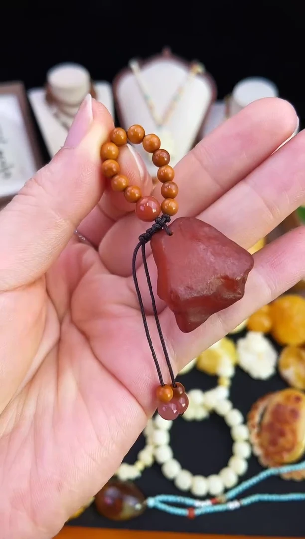 琥珀未镶嵌珠宝奇石柒月