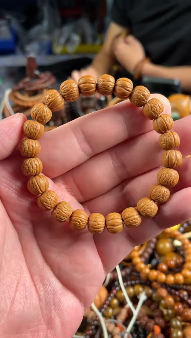 手串猴头核桃王胖子文玩工作室雕刻桃核
