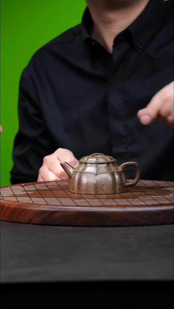 宜兴原矿高端紫砂 老段泥柴烧160cc