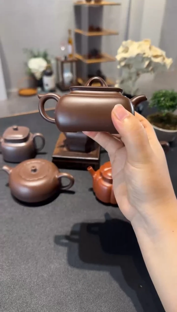 茶壶紫砂金*长四方 紫砂壶