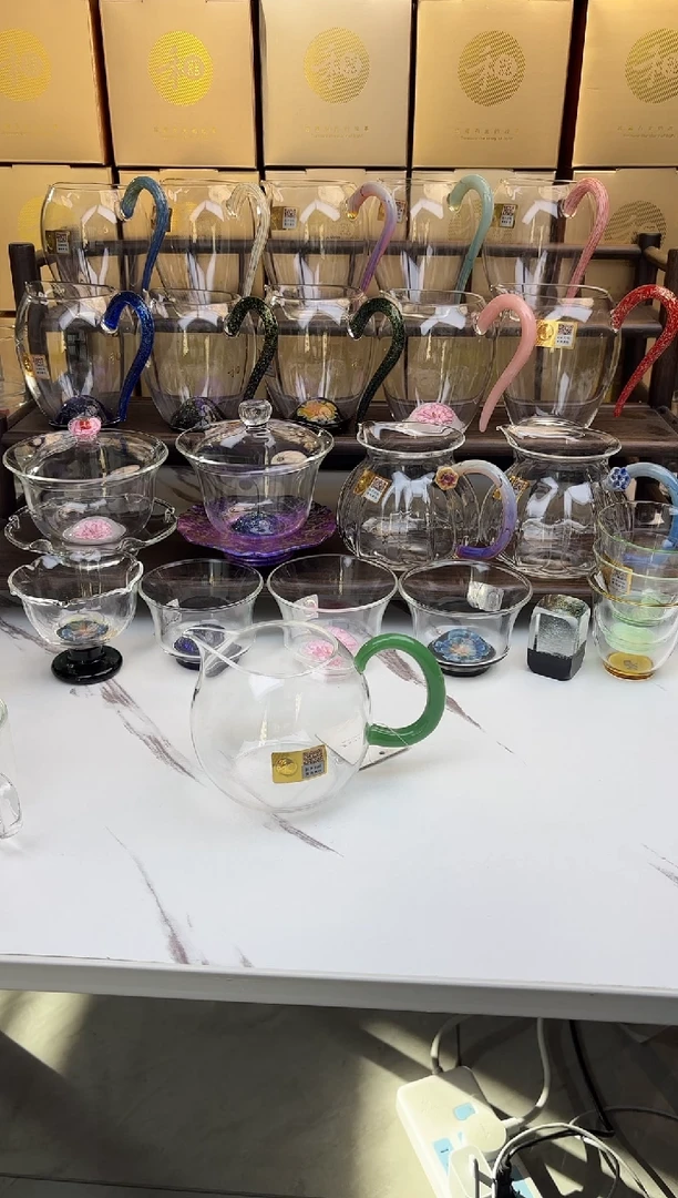 玻璃手工艺品匠****务禾器 畅然茶海翡翠玉