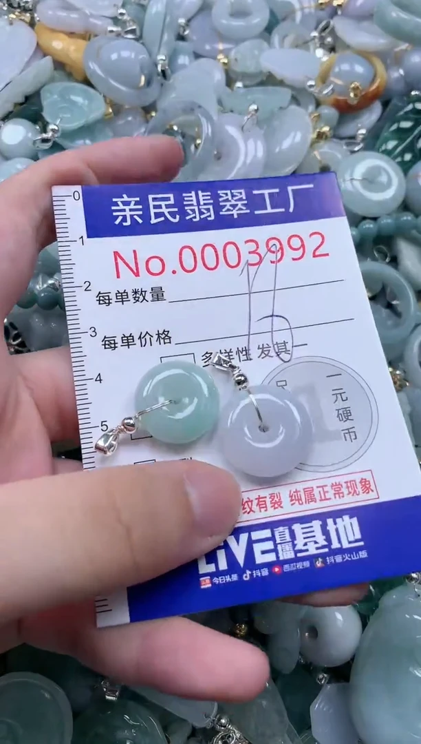 翡翠未镶嵌吊坠(不含链)3992