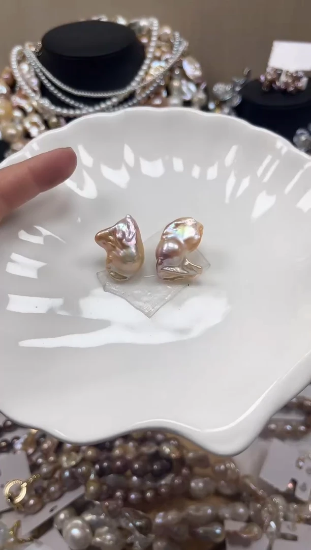 未镶嵌耳饰淡水珍珠【纯恬珠宝】