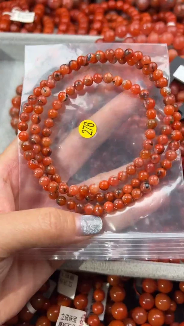 未镶嵌手串南红玛瑙5+