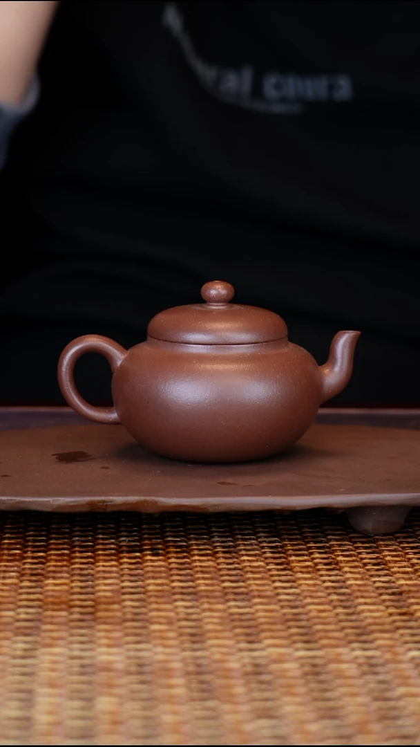 茶壶紫砂汀禾紫砂《柿圆》