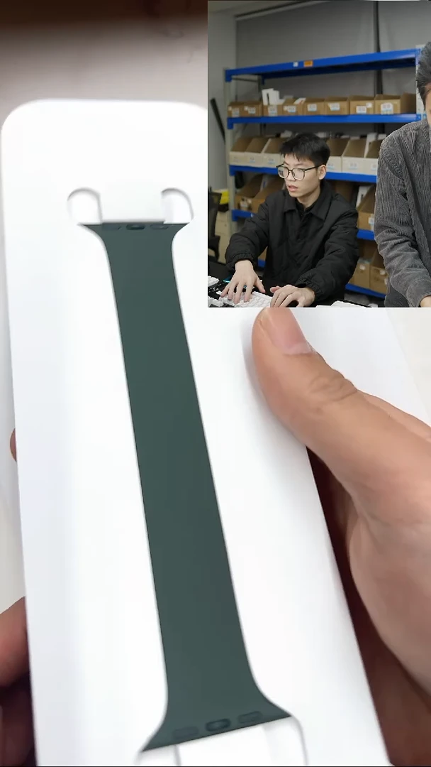 准新品大表盘 4号松柏绿单圈硅胶 99新