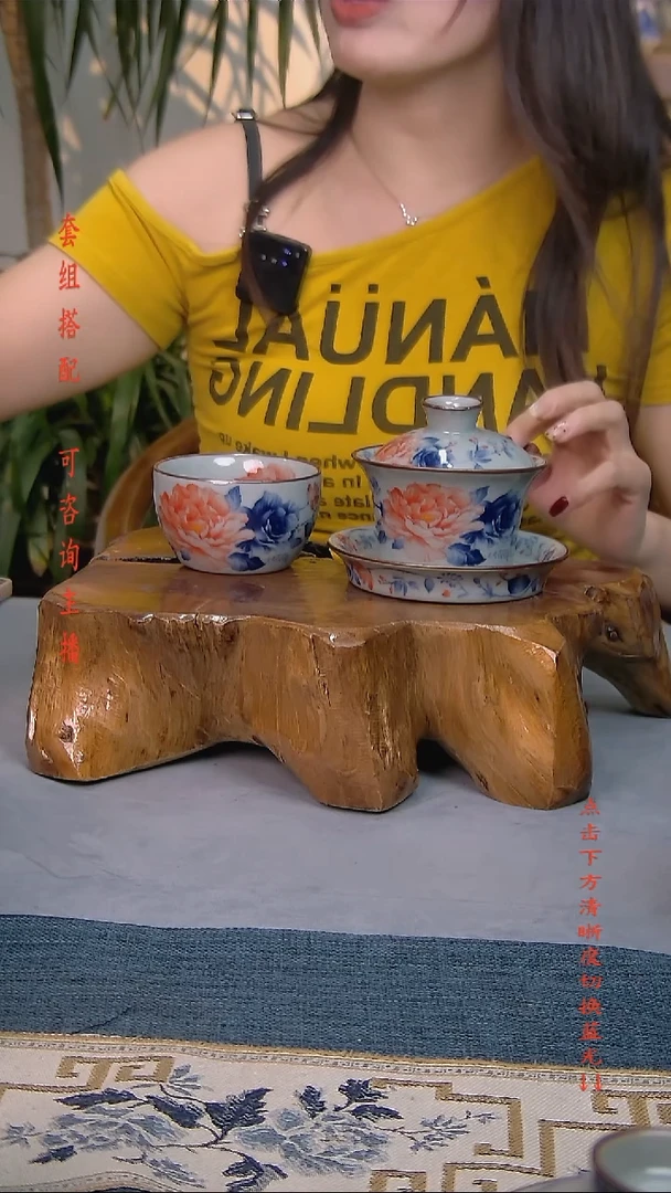 简装家用款2件套 老陶泥开片纹陶瓷茶具