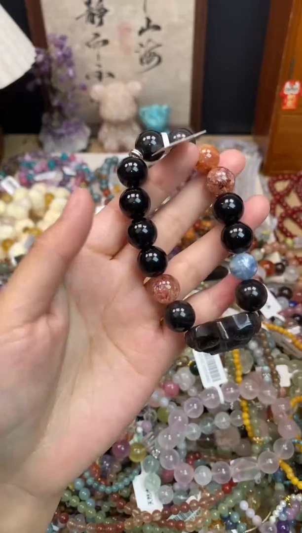 未镶嵌黑曜岩手饰168