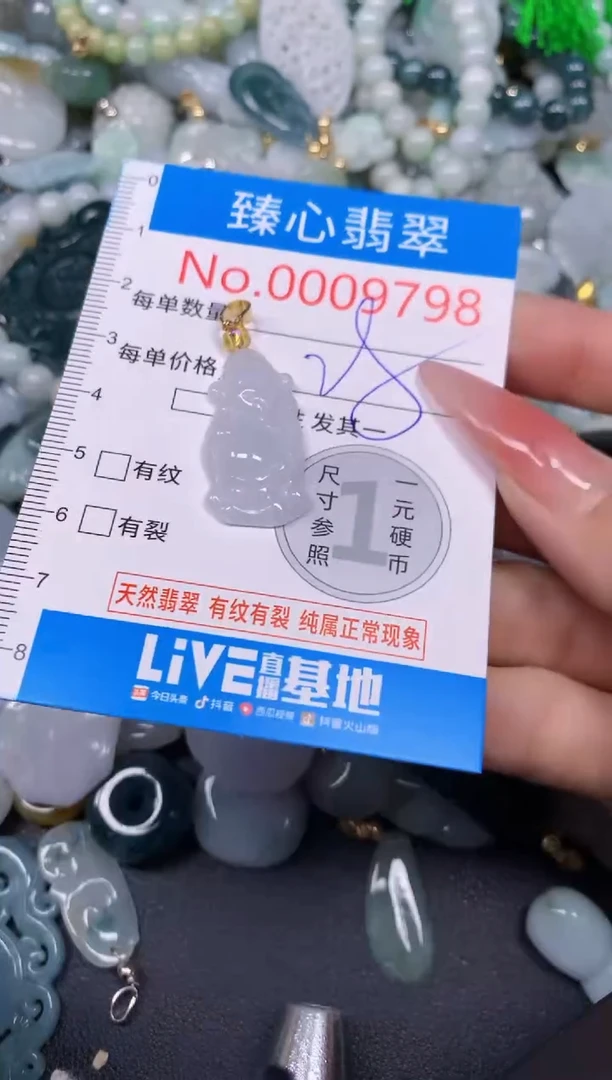 【闪购商品】翡翠颈饰未镶嵌含绳0009798
