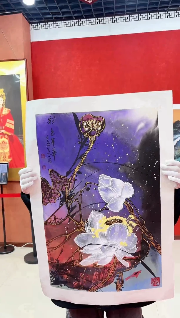 【闪购商品】国画国画道一老师手绘作品D89