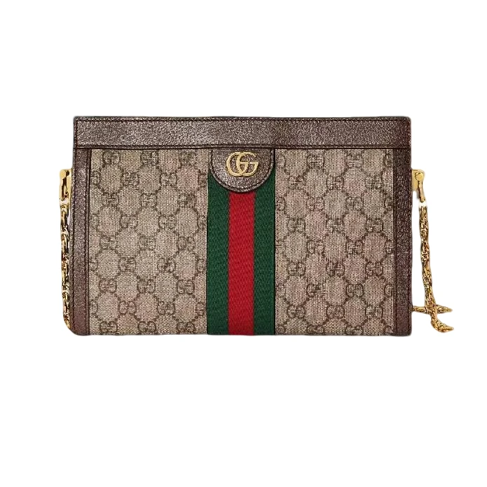 99新 GUCCI/古驰 Ophidia系列GG小号/中号夹子包