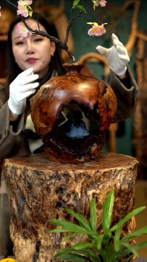 木雷击枣木平安瓶