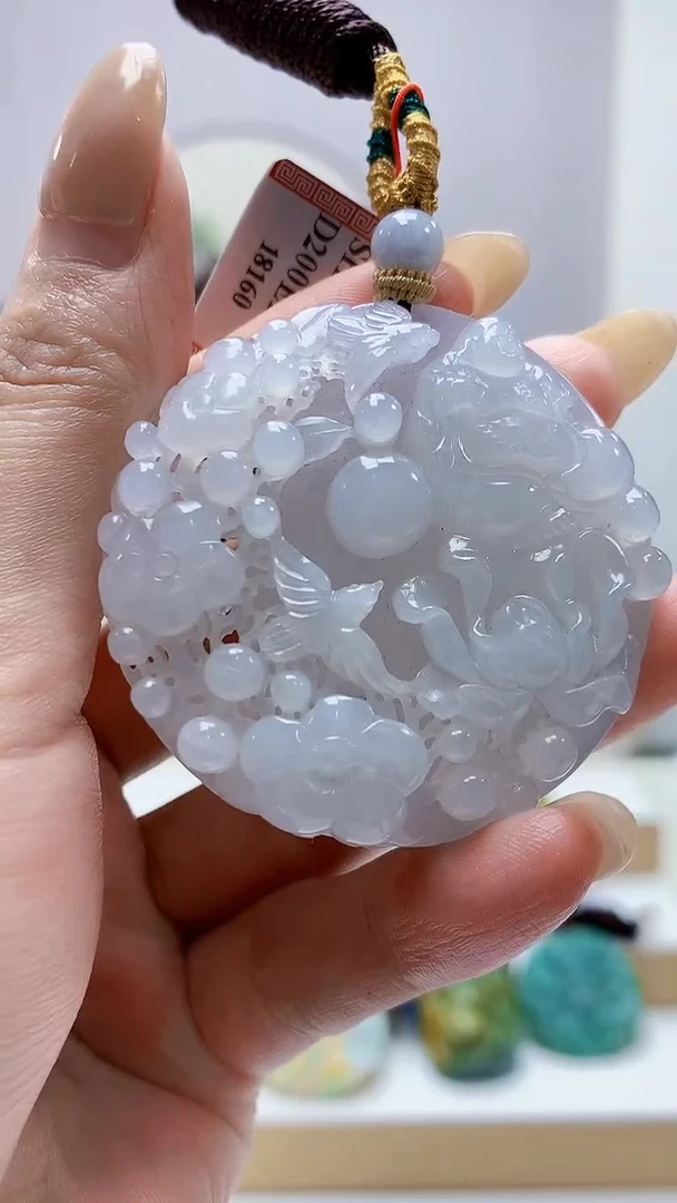 未镶嵌定制翡翠4852MM-毛货挂件79
