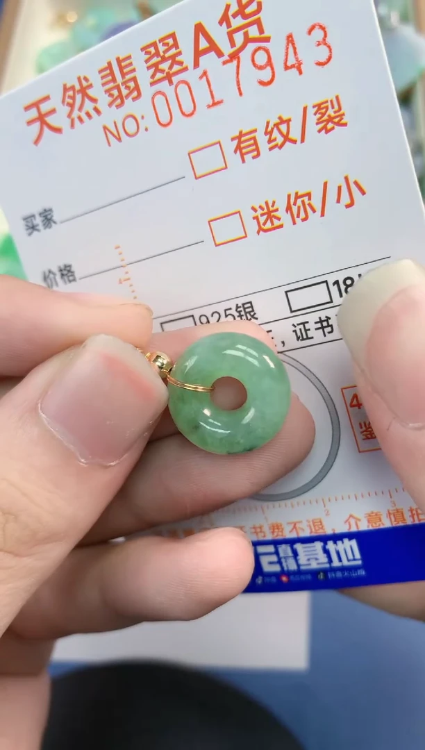 翡翠未镶嵌颈饰       1