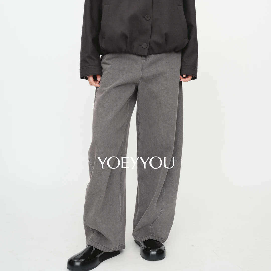 YOEYYOU小量感休闲长裤