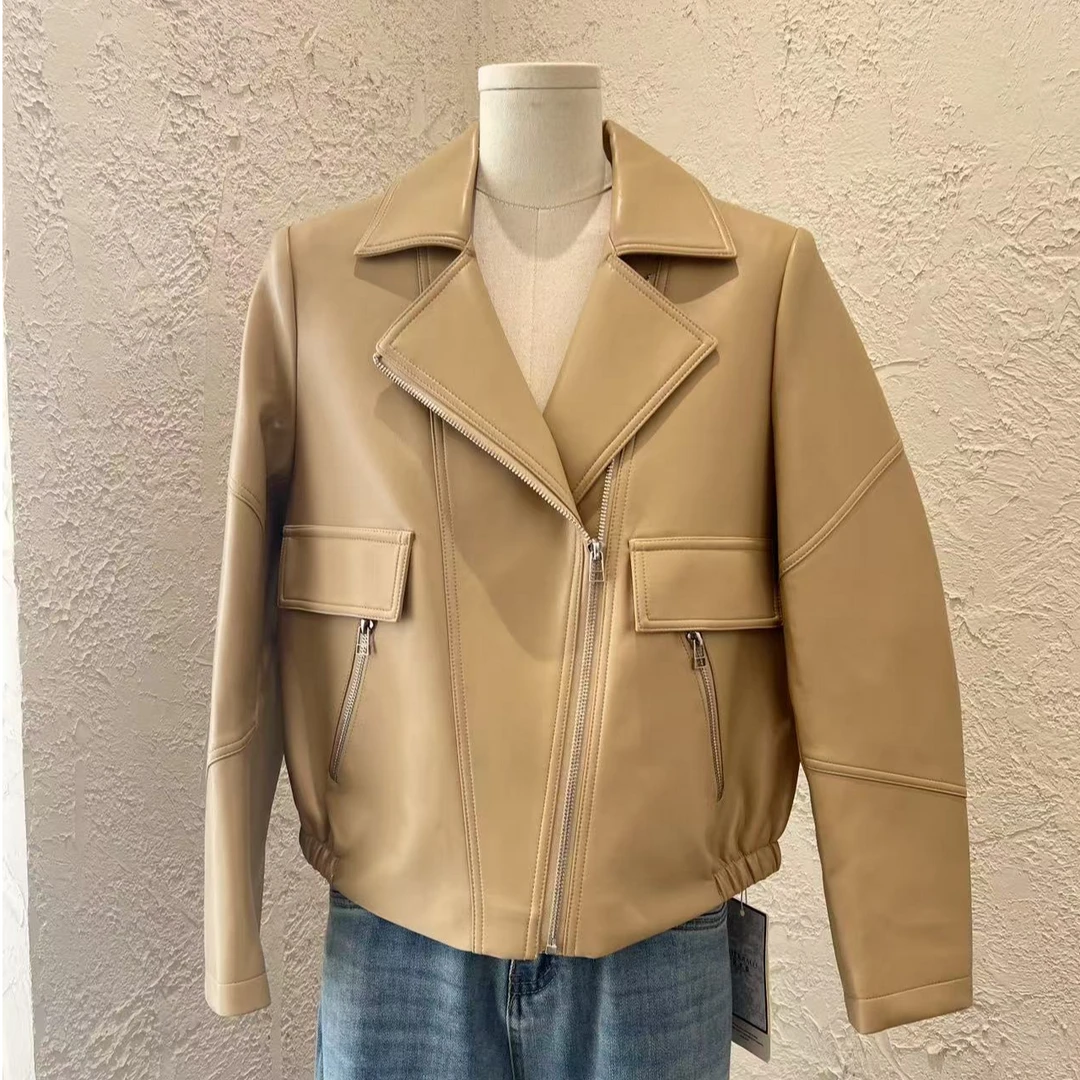 【雪儿专属】新疆包邮-M531#女款时尚休闲百搭皮衣