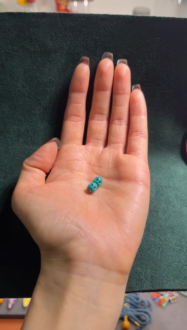 未镶嵌绿松石吊坠(不含链)松石对珠吊坠