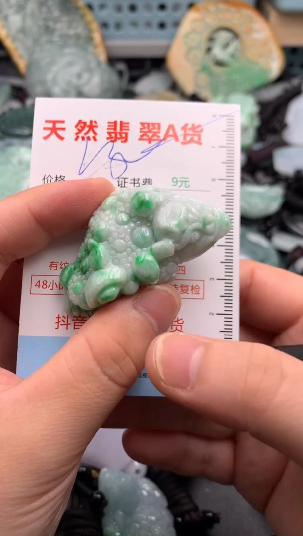 翡翠未镶嵌吊坠(不含链)1