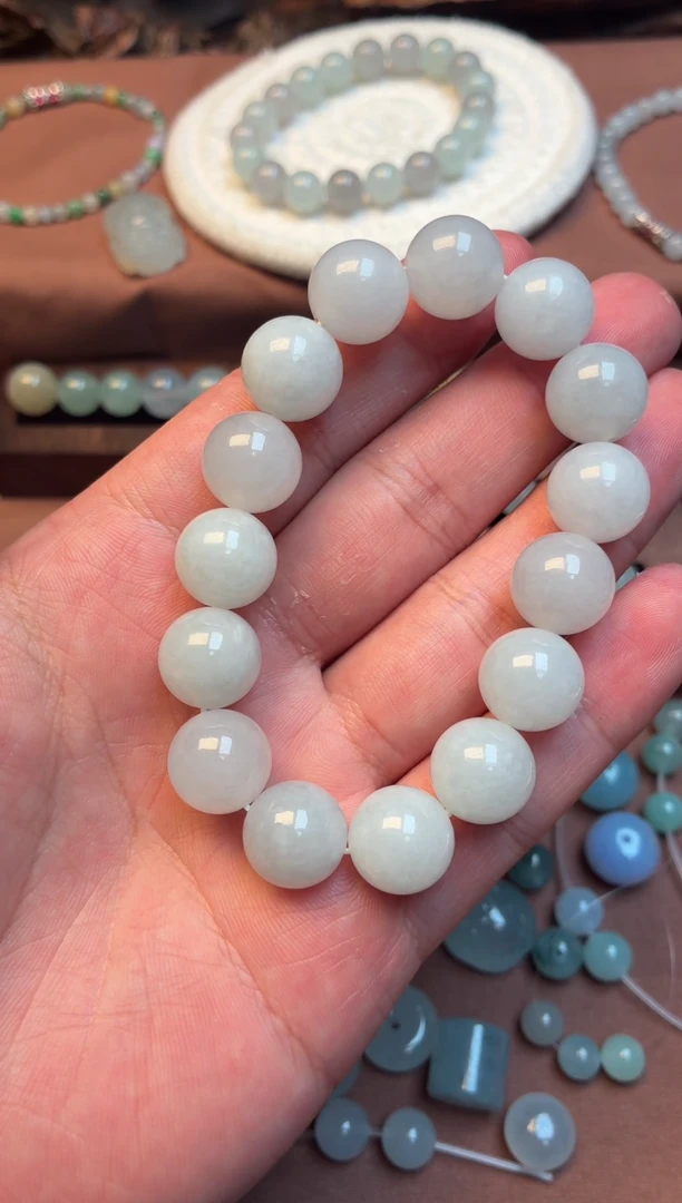 未镶嵌手串翡翠翡翠手串单串 卡12.9