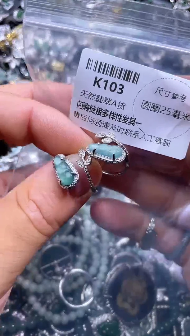 【闪购商品】翡翠颈饰未镶嵌K103戒指 多样性发其一