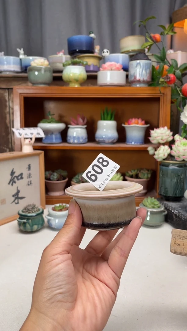 瓷片608知木小芳花盆