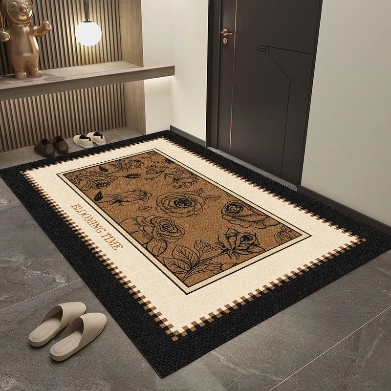 【复古玫瑰100*140cm】硅藻泥地毯厨房走廊防滑可剪吸水垫