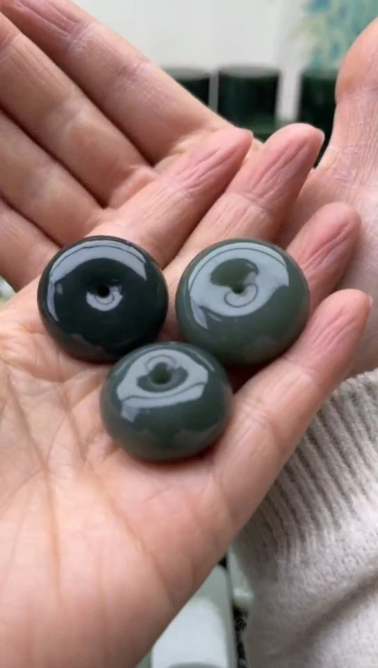 未镶嵌和田玉珠宝半成品扣子【拍一发一
