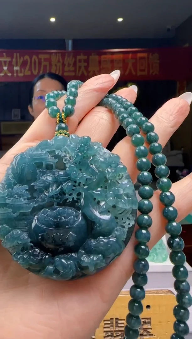 翡翠未镶嵌颈饰多样性发其一YJ@@WS1WX37302