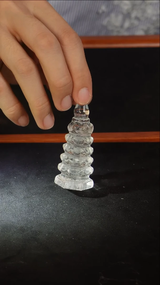 未镶嵌珠宝半成品水晶白水晶文昌塔D42
