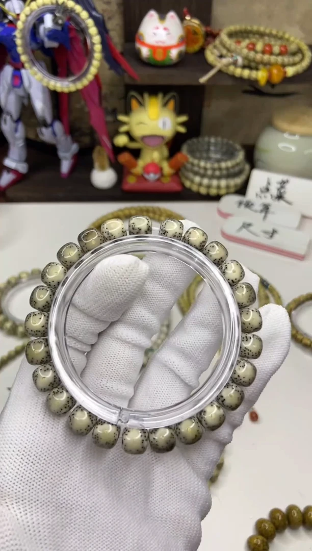 星月菩提手串a18糯冰大眼9*8mm