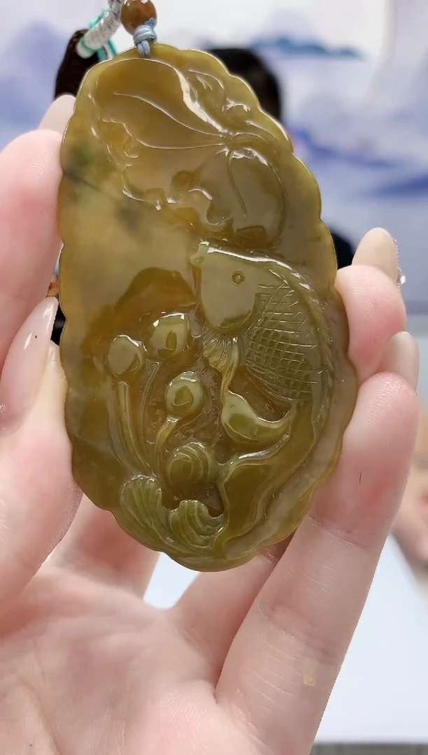 定制翡翠未镶嵌5124jw-毛货挂件86