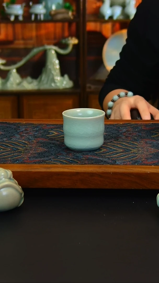 瓷片原矿汝瓷福利单杯