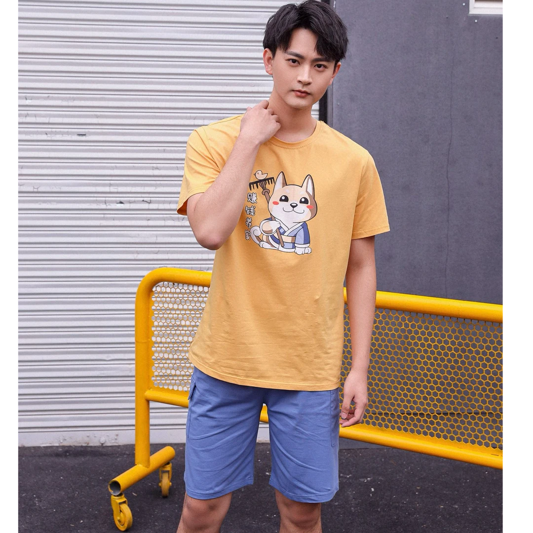 严选福利  夏季新款男士时尚居家服 24175